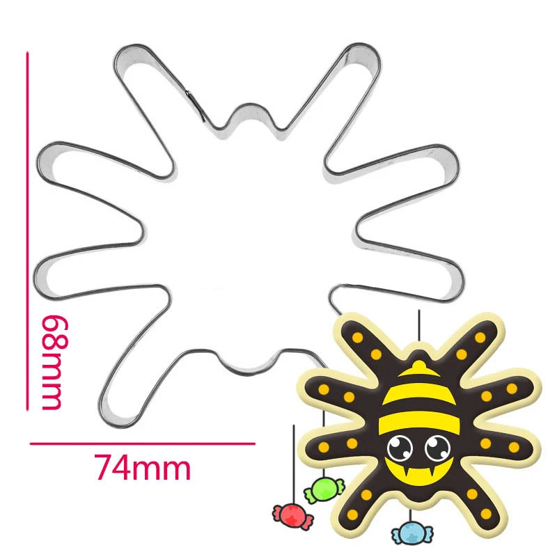 1Pcs-Halloween-Spider-Cookie-Cutter-Metal-Biscuit-Mold-Stainless-Steel-DIY-Dessert-Maker