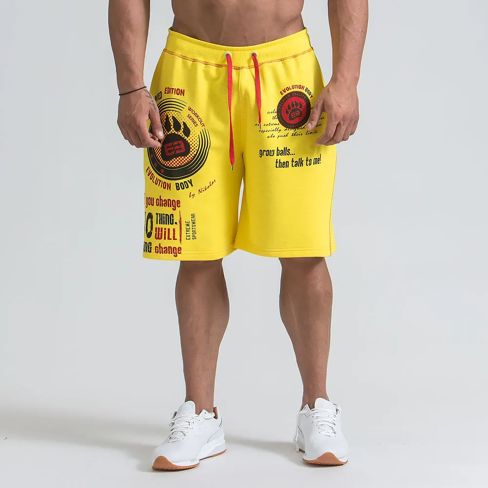 

2018 Men's Casual Summer Shorts Sexy Sweatpants Male Fitness Bodybuilding Workout Man Fashion Crossfit Short pants