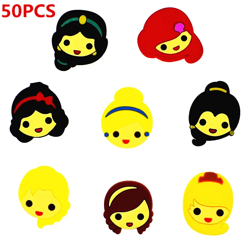 50 шт. Kawaii Мультфильм икона принцесса девушки прекрасный мягкий деко аксессуары