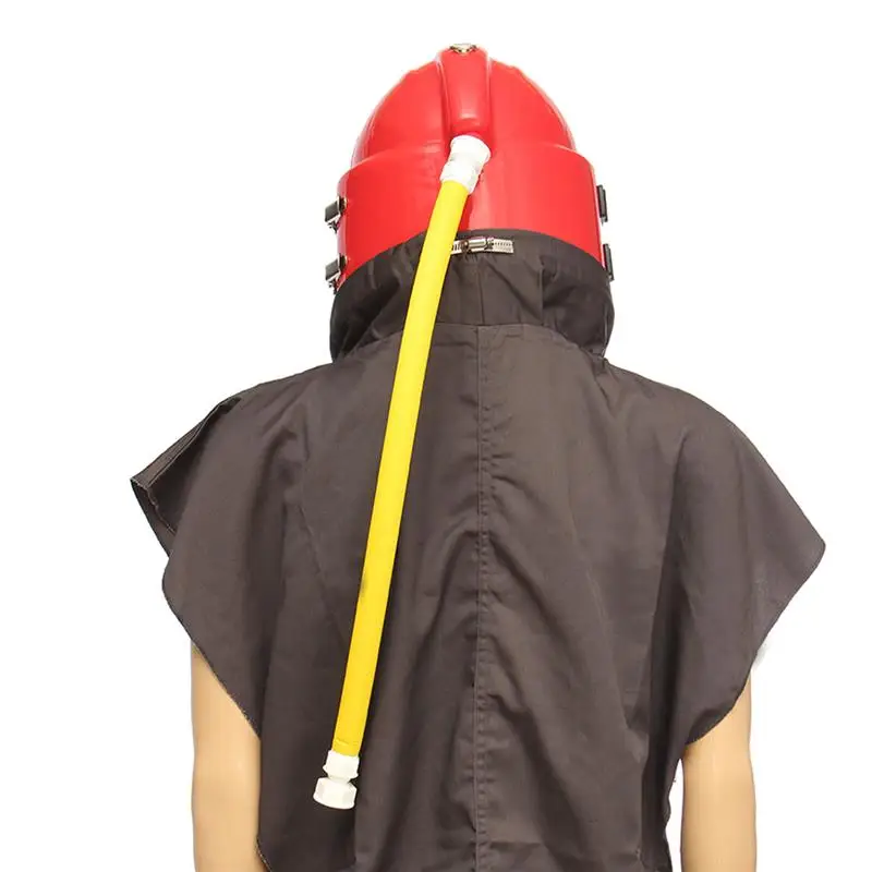 HOLDWIN Высокое качество ABS Пескоструйный шлем Пескоструйный капюшон с 1 м подачи воздуха шланг с плечом