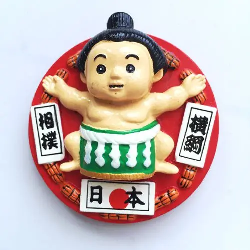 Кимоно кукла крепление Fuji пейзаж высокого класса смолы 3D магниты на холодильник Япония туристические сувениры холодильник магнитная Стикеры - Цвет: 023