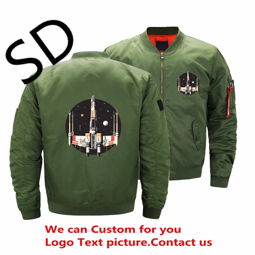 Dropshipping USA Size X Wing Star Wars Jacket Men Custom Design mens