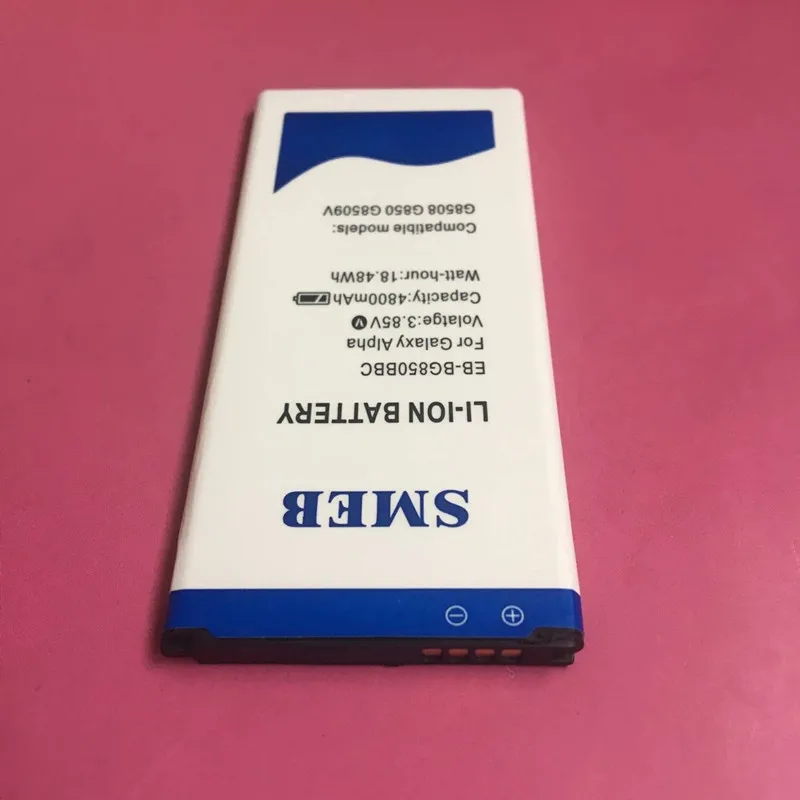 Smeb EB BG850BBC 4800 мАч Батарея для Samsung Galaxy Alpha G850F G8508S G8509V G850 G8508 G850T G850V G850M
