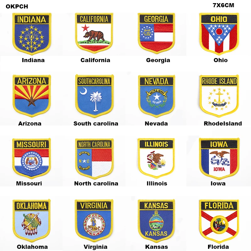 

USA Applique Iron On Sew On Patch National Applqiue Iron On Sew On Emblem Army Military Badge