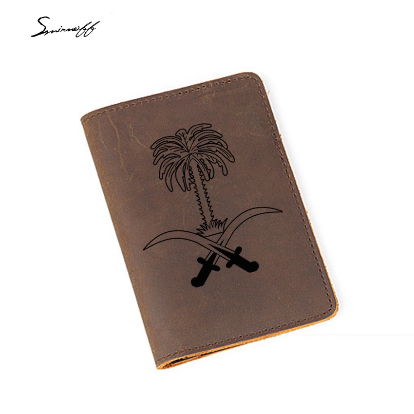 Saudi Arabia Travel Accessories Cow leather Passport Bag Credit Card