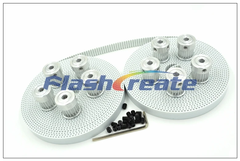 10pcs 20 teeth T2.5 Pulley Bore 5/6/6.35/8mm + 10M PU timing Belt W=10mm 20T 20Teeth for 3D Printer CNC | Обустройство дома