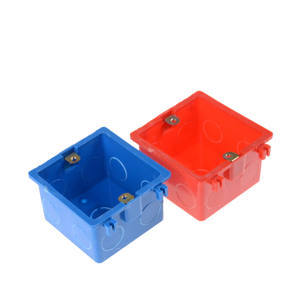 86*86mm Cassette Universal Wall Mounting Box for Wall Switch and Plastic Enclosure Socket Back