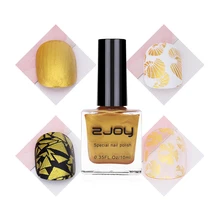 1 бутылка золото для ногтевого дизайна лак для стемпинга 10 мл золотой цвет трафарет для печати лак для маникюра Лак для ногтей