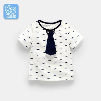 

Dinstry 2018 Summer Boys & Girls Baby T-shirts, 0-2 Y Kids Mustache printing Short Sleeve T-Shirts