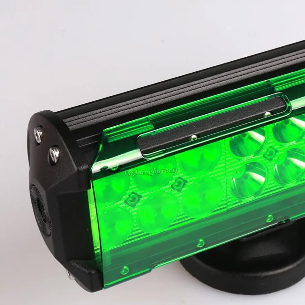Snap on Lens Protective Cover 4PCS Amber Red Green Clear Blue Shell For 7" inch 36W Led Work Light Bar 4WD ATV FOG LAMP