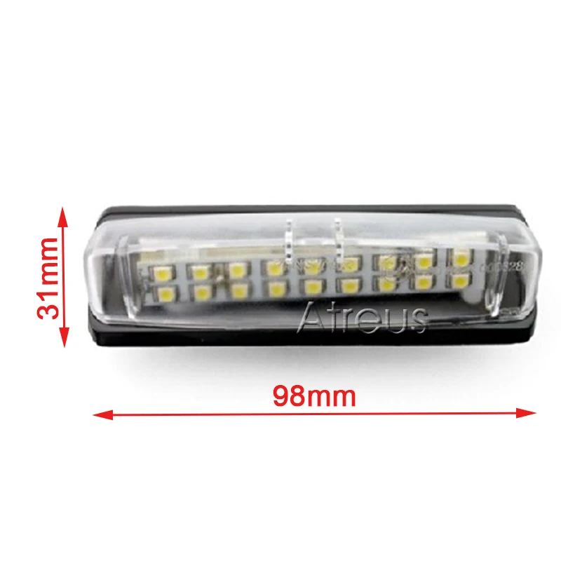2X Автомобильный светодиодный номерной знак светильник 12V SMD лампа для Toyota Avensis