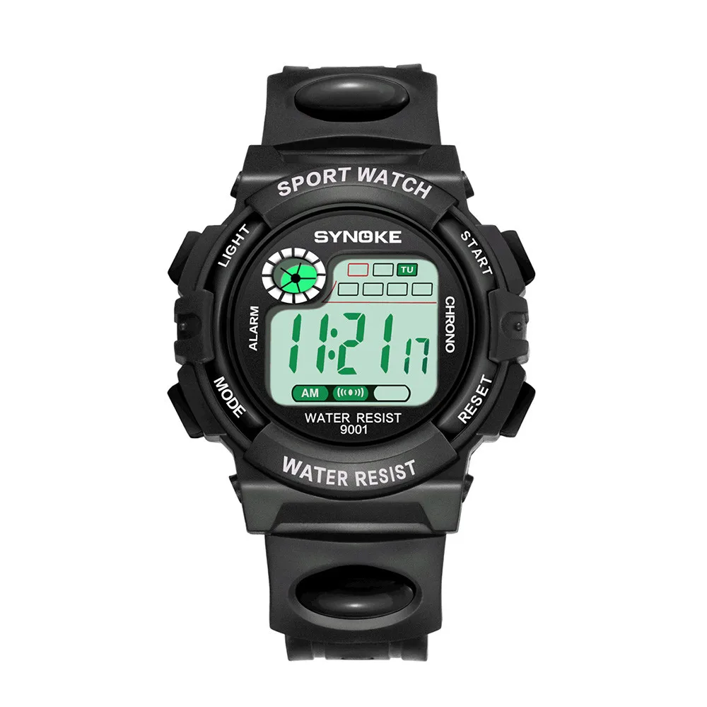 

2018 New SYNOKE Multi-Function 30M Waterproof Watch LED Digital Double Action Watch #NE1025