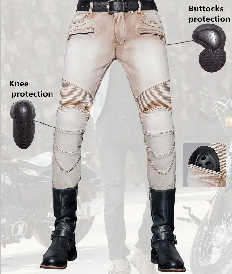 fashion tight uglybrosGuardian UBS018 jeans motorcycle protection knee pants men's MOTO jeans motorcycle pants