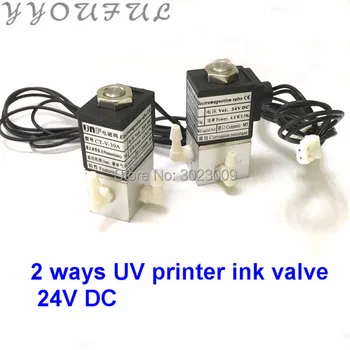 

4X JNF UV ink valve 4.4W 2 way valve electro magnet Flora Leopard Infinity Challenger Leopard Solvent /UV printer solenoid valve