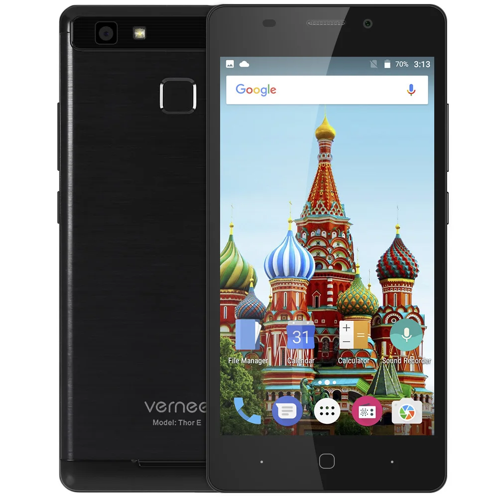 Vernee Thor E 4G Mobile Phone 5.0 inch HD IPS Octa Core Android 7.0 3GB RAM 16GB ROM 8MP Cam Fingerprint ID 5020mAh Big Battery|big battery|4g mobile