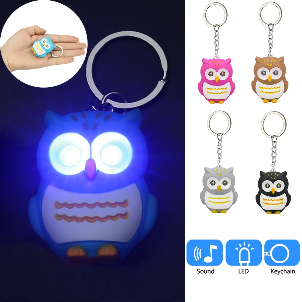 

Cute Cartoon Monkey Keychain With LED Light Sound Keyfob Kids Toy Gift