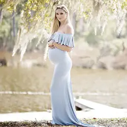 2019 платья для беременных, платье с оборкой и воротником для беременных, реквизит для фотосессии, платье для беременных