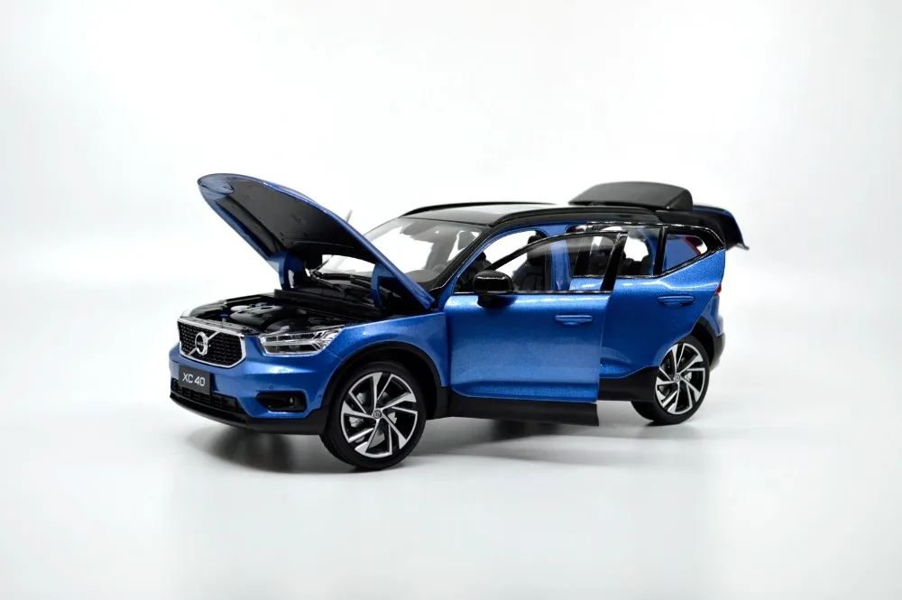 Весы Volvo XC40 1/18 1:18 1 18 2018 синие статическое моделирование литой Сплав модель