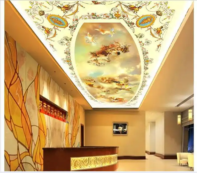 Avoir Images Papier Peint 3d Plafond 3d Papier Peint Peintures Murales Ange le plus cool salutations