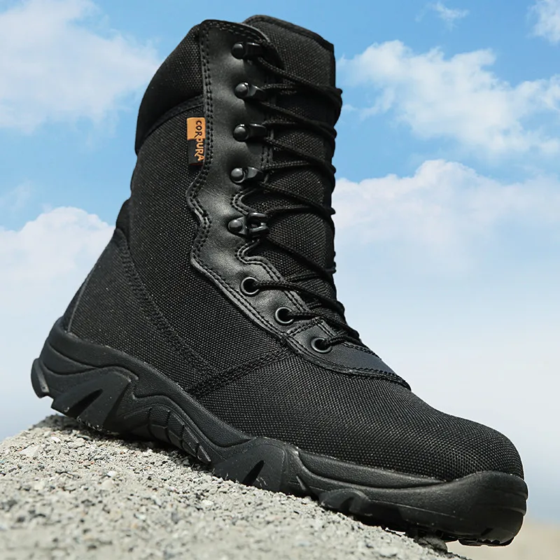 

Outdoor waterproof Camo Army Men Desert Boot Tactical Military Combat High Tall Boots Sport Travel Hiking basketball Shoes