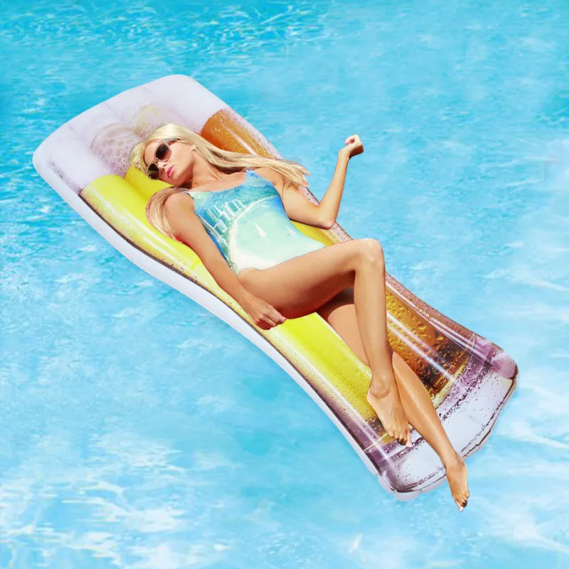 180 см Новая пивная кружка поплавок женщина холодное пиво надувной плавающий круг бассейн Поплавок Плот кольцо летние водонепроницаемые