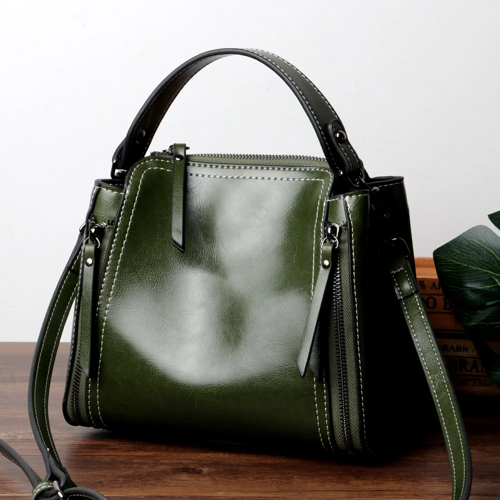 Luxury Genuine Cow Leather Women Tote Bag Female Zipper Handbags Fashion New Women Small Messenger Bags Ladies Solid Sac A Main Luxury Genuine Cow Leather Women Tote Bag Female Zipper Handbags Fashion New Women Small Messenger Bags Ladies Solid Sac A Main
