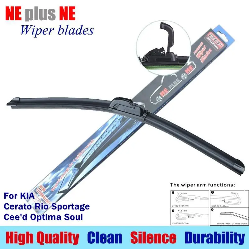 Car windscreen Wiper blades for KIA Cerato Rio Sportage Cee'd Optima