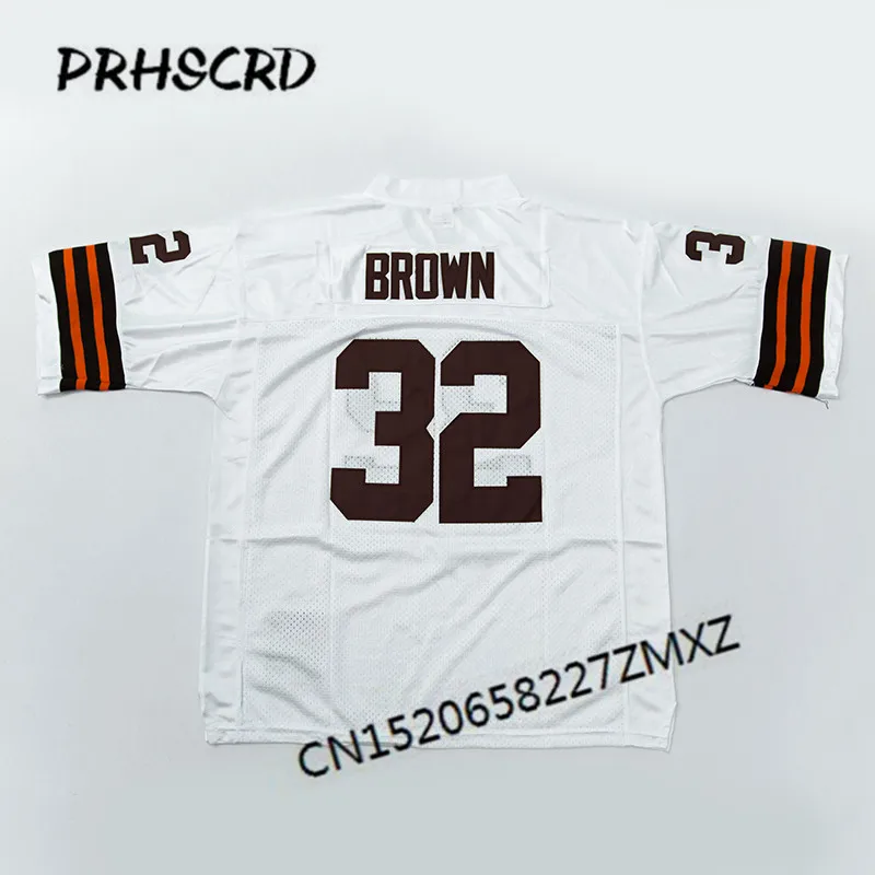 

Retro star #32 Jim Brown Embroidered Throwback Football Jersey