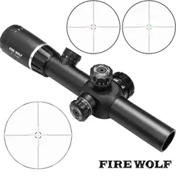 FIRE WOLF Новый 2-7X24 Riflescopes прицел охотничья Область ж/крепления Бесплатная доставка