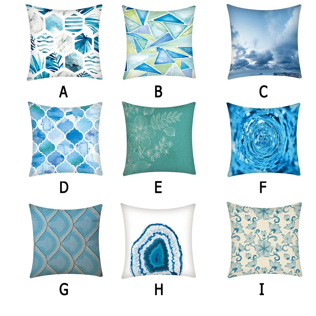 

New printing Pillow Case Polyester Decorative Pillowcases Throw Pillow Case kussensloop almohada poszewka z0607#G30
