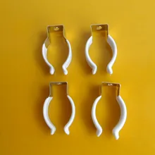 500 шт./лот аксессуары Пластик пакеты T8 фиксированный кронштейн лампы карты металлический зажим пружинный зажим с пряжкой