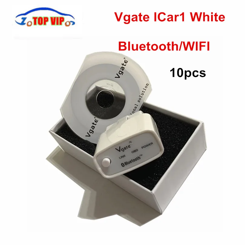 10pcs Vgate iCar1 ELM327 V2.1 Bluetooth 3.0 / WIFI with Switch OBD2 Diagnostic Scanner Support J1850 Protocol | Автомобили и