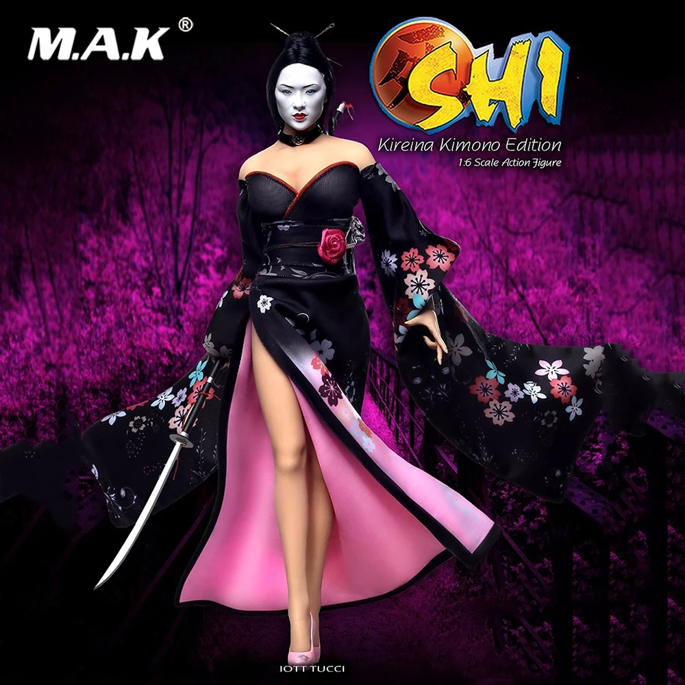 

For Collection PL2014-71B-2 SHI in Kimono 1/6 Full Set U.S. Version Double Head Sculpts Steel Stainless Action Figure Fans Gifts