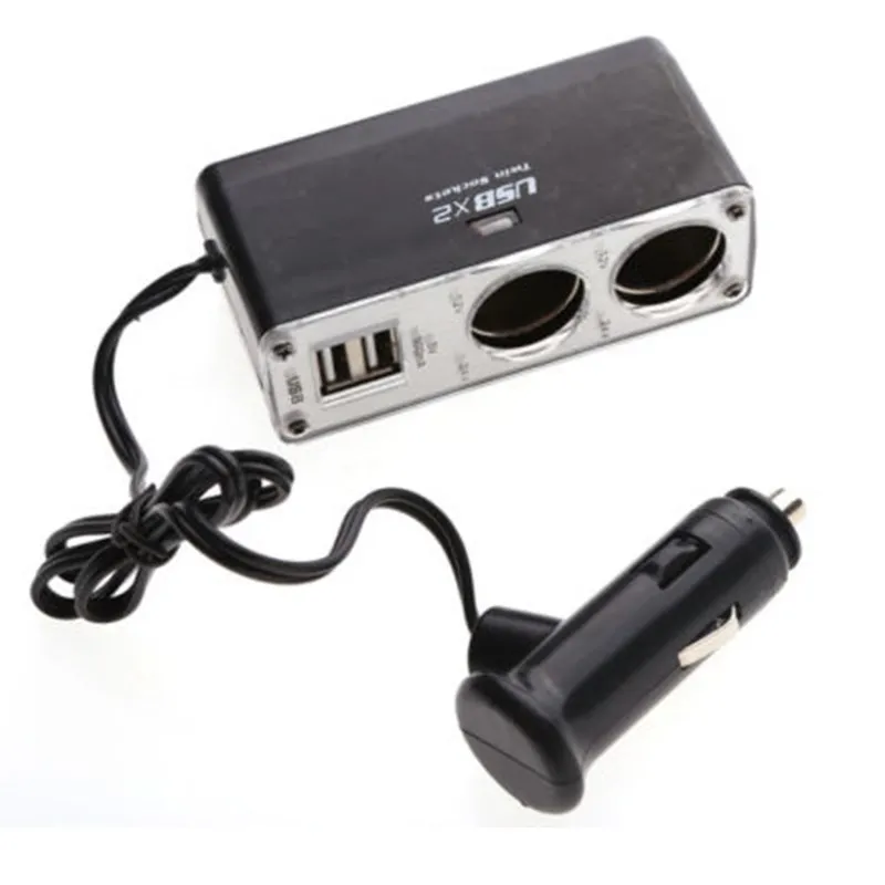 Ee Support New Car Styling Dual Socket 2 Way Usb Port