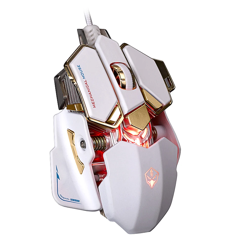USB Проводная оптическая 1000 Гц эргономичная программируемая игровая мышь 10 кнопок компьютерная ПК геймерская Волшебная мышь со светодиодной подсветкой