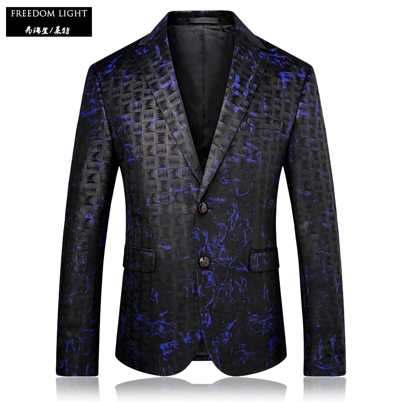 Freedom Light Men's Casual Blazer Slim Fit Black Blazers Fashion Blue ...