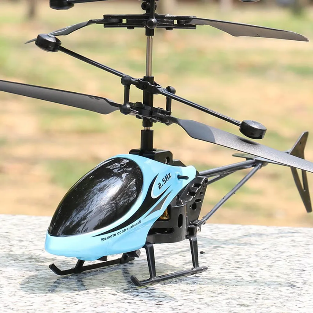 Мини RC Инфракрасный индукционный пульт дистанционного управления RC игрушка 2CH гироскоп вертолет RC Дрон Вертолет синий зеленый модель a612