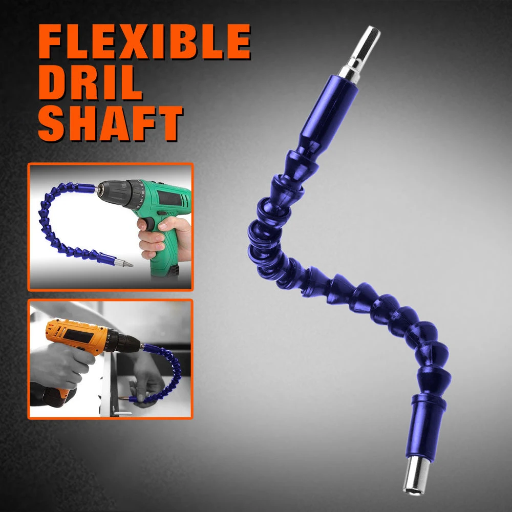 DWZ 30cm Universal Flexible Drill Bit Shaft Flex Screwdriver Extension Holder Link