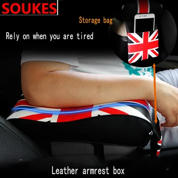 

Genuine Leather Car Armrest Pad Box Storage bags Phone Holder For VW Passat B5 B6 Polo Golf 4 5 Chevrolet Cruze Lada Granta RAM