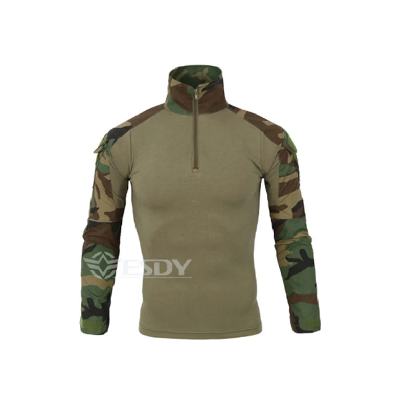 

Men's Outdoor Hiking shirts Military Tactical Shirt Men Camouflage Long Sleeve T Shirt Camping Trekking Quick Dry