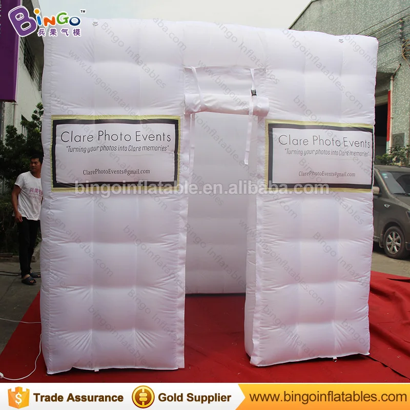  2.4 Meters cube mobile inflatable mirror photo booth tent with FREE LOGO print