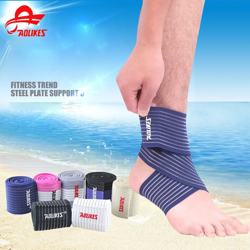 AOLIKES 1 Pcs 70*7.5cm Ankle Strap Wrapped Elastic Bandages Ankle