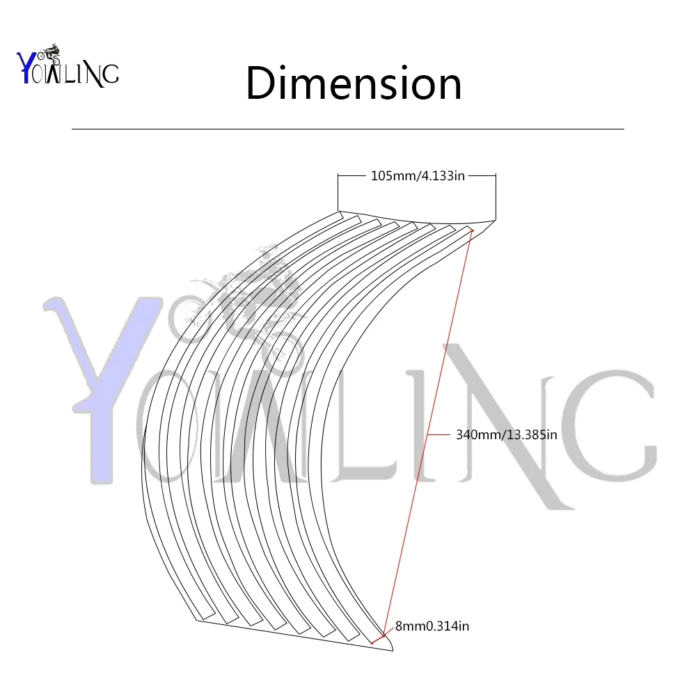 Для Yamaha YZF R1 R3 R6 R15 R25 R125 красочные мото rcycles колеса наклейки Светоотражающие Обода мото полоса ленты