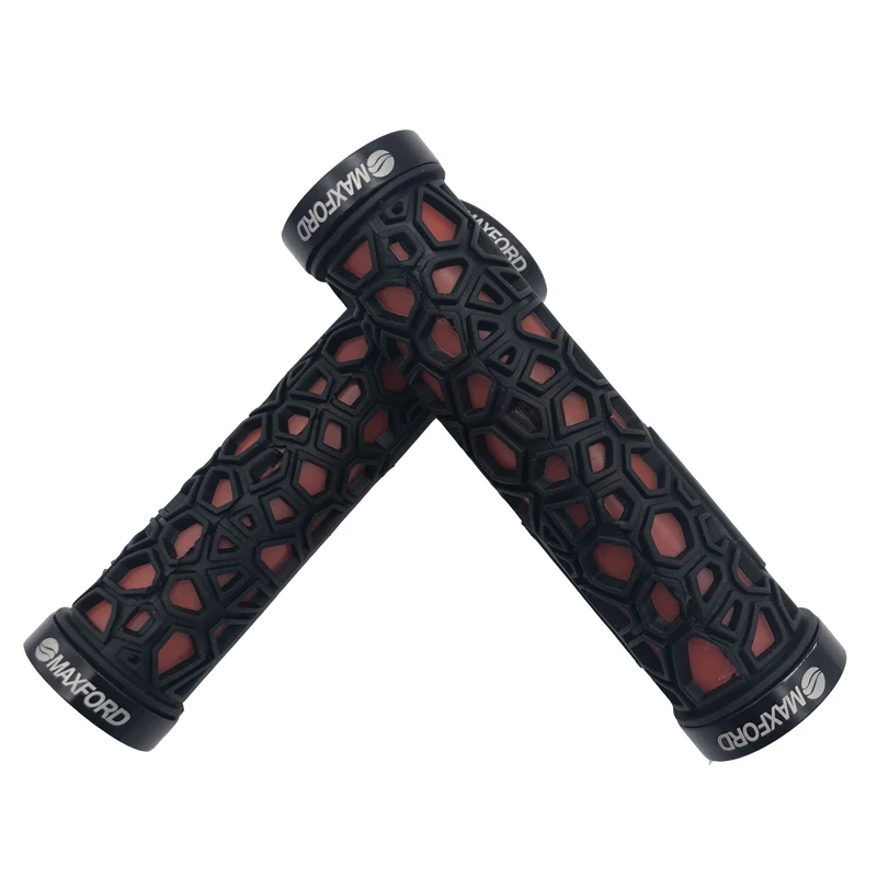 MAXFORD MTB горные ручки для велосипедного руля и Бар Конец резиновый руль велосипеда ручки Черный Красный Цвет 130 мм ручки Велоспорт резиновые части