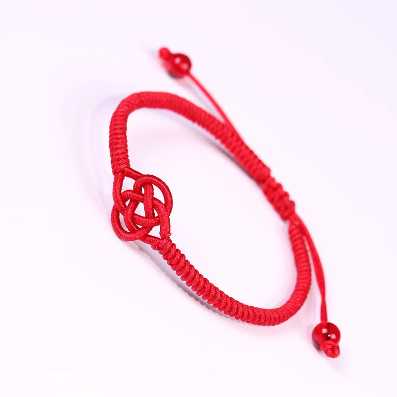 

Ethnic Red Rope Knot Bracelet Tibetan Buddhist Lucky Handmade Braided Adjustable Bracelets Bangle For Women Men Unisex Jewelry