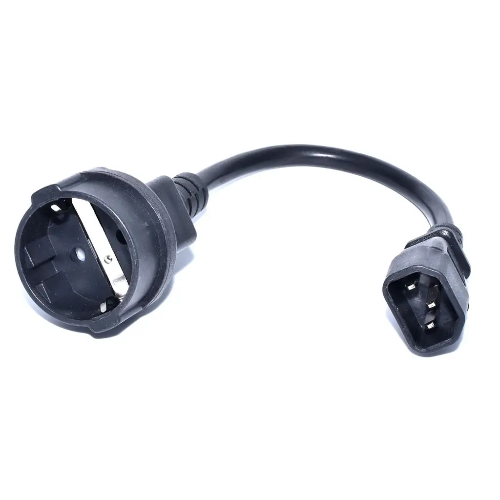 

High Quality UPS/PDU Power Lead, IEC 320 C14 to CEE 7/7 European Female Schuko Socket Adapter Cable,1 pcs