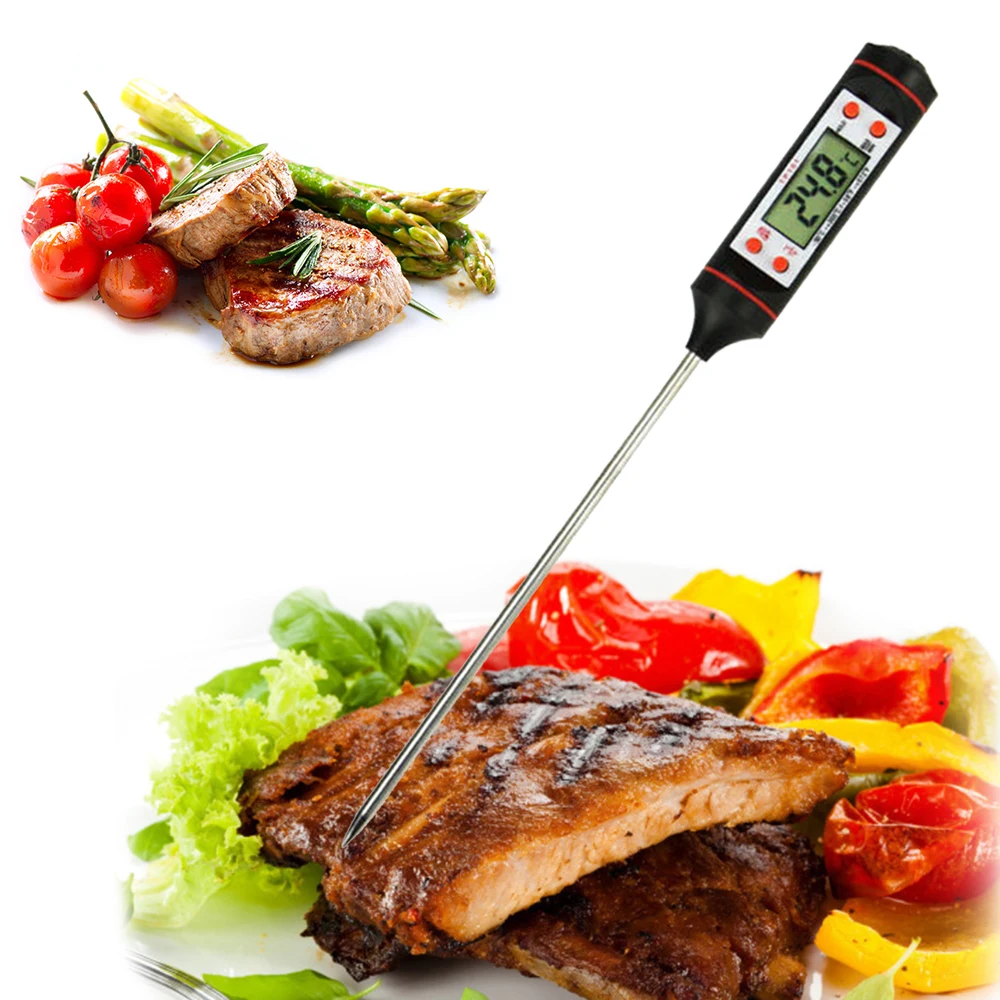 

Hot Food Baking Pen LED Kitchen Digital Thermometer Electronic Probe Type Liquid Barbecue Oil Cooking Tool