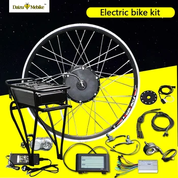 

48V 10/12/14Ah Rear Rack Battery 250W 500W Electric Motor Bike Conversion Kit bldc Controller LCD Display for Road Bicycle Parts
