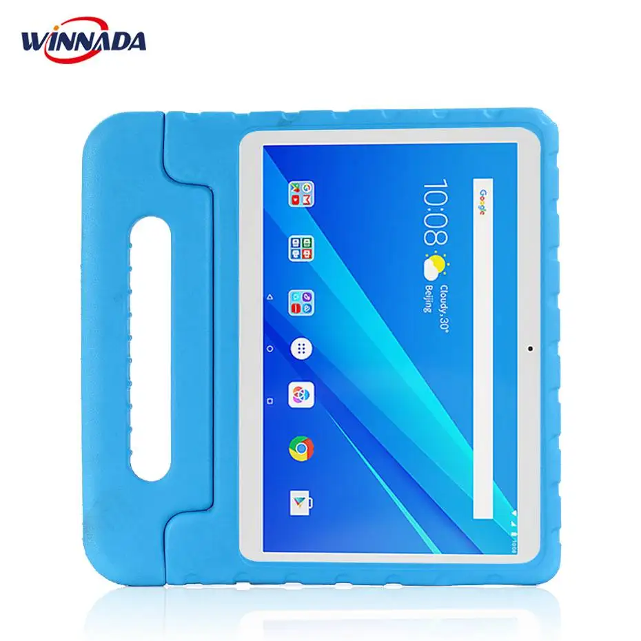 Cena Dla Lenovo tab 4 10 10 PLUS przypadku ręczny całego ciała dla dzieci dzieci EVA etui tablet etui na Lenovo Tab E10 10.1 cal