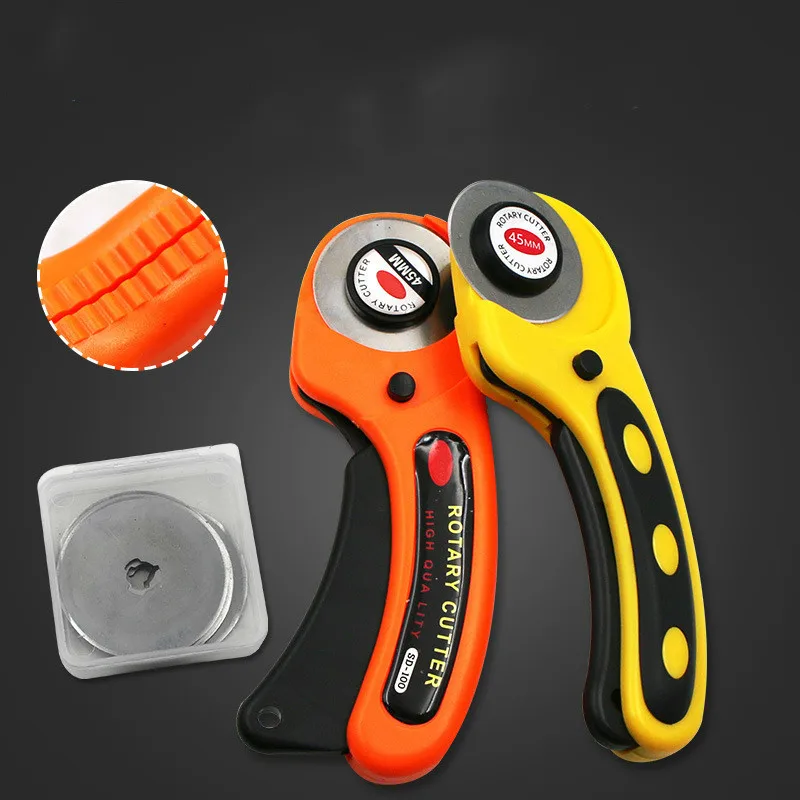 Patchwork Hob Roller knife 45mm Leather Cutter With Sheet Rubber Ring